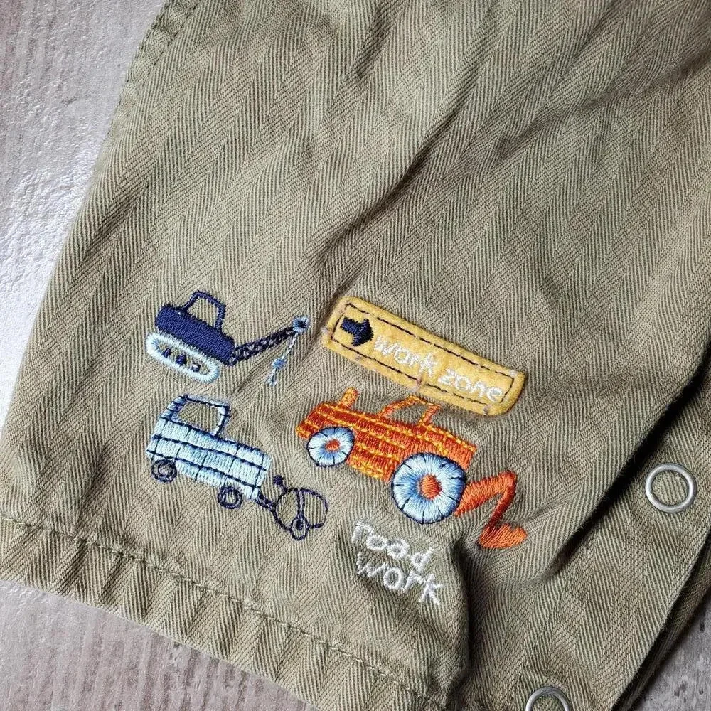 Carter's Baby Boy Embroidered Overalls Size 12m NWOT